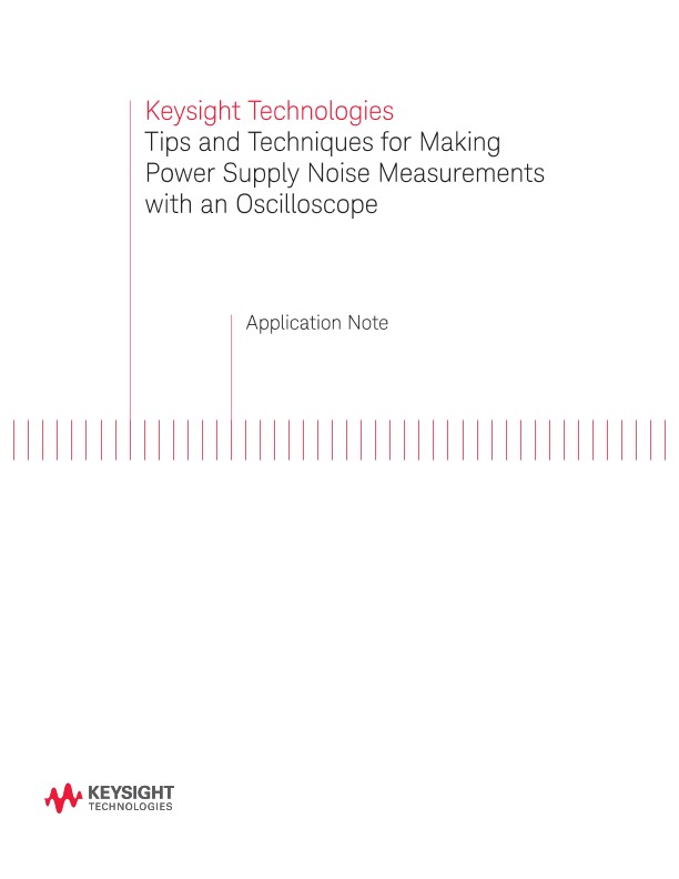 Tips for Power Supply Noise Measurements with Oscilloscope PDF Asset